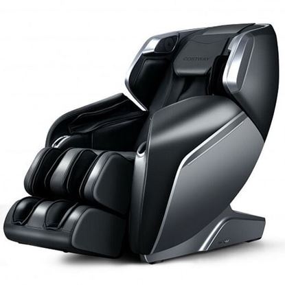 Picture of Full Body Zero Gravity Massage Chair with SL Track Voice Control Heat-Black - Color: Black