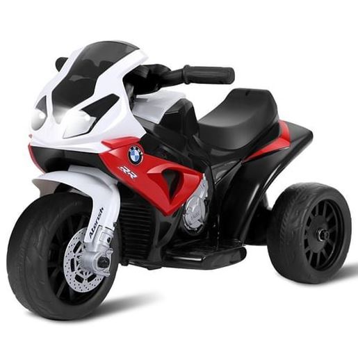 Picture of 6V Kids 3 Wheels Riding BMW Licensed Electric Motorcycle-Red - Color: Red