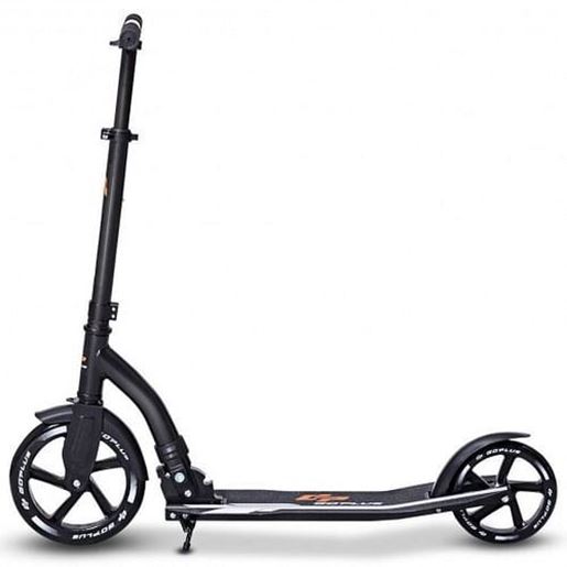 Picture of Adjustable Foldable Aluminum Kids Kick Scooter w/ Shoulder Strap-Black - Color: Black