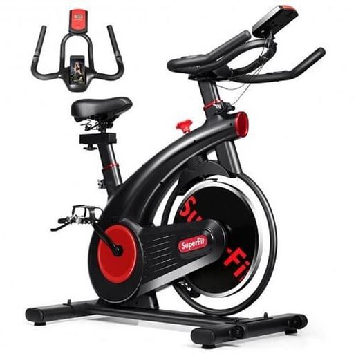 Picture of Stationary Exercise Bike Silent Belt with 20LBS Flywheel