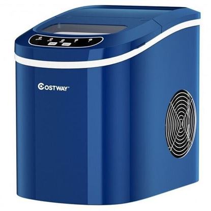 Picture of Mini Portable Compact Electric Ice Maker Machine-Navy - Color: Navy