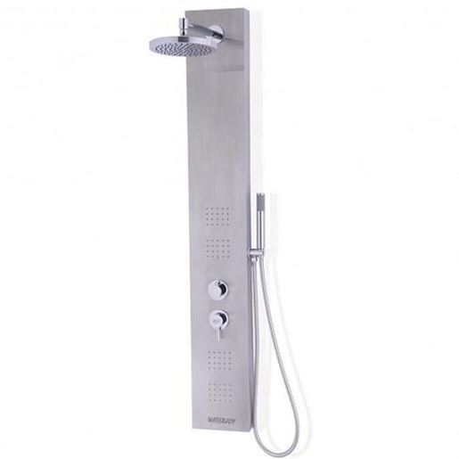 Picture of 55 Inch Brushed Stainless Steel Shower Panel with Hand Shower