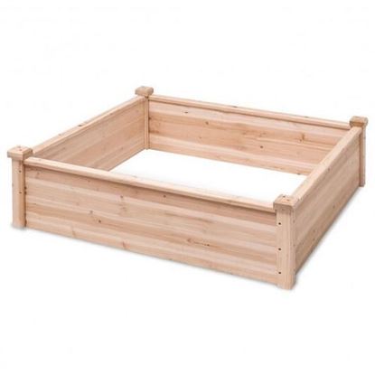 Picture of Wooden Square Garden Vegetable Flower Bed