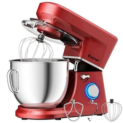 Picture of 7.5 Qt Tilt-Head Stand Mixer with Dough Hook-Red - Color: Red