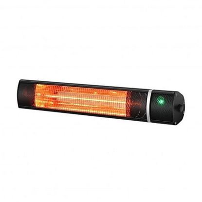 Picture of 1500W Outdoor Electric Patio Heater with Remote Control-Black - Color: Black