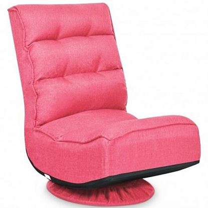 Picture of 5-Position Folding Floor Gaming Chair-Pink - Color: Pink