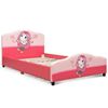 Picture of Kids Children Upholstered Platform Toddler Girl Pattern Bed - Size: 80" x 42" x 31.5"