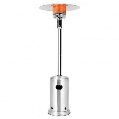 Picture of Garden Propane Standing LP Gas Steel Accessories Heater-Silver - Color: Silver