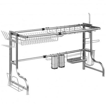 Picture of Stainless Steel Adjustable Dish Drainer Shelf