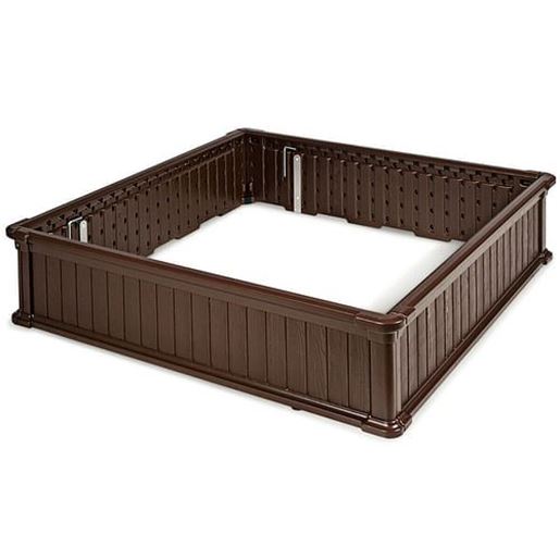 Picture of 48 Inch Raised Garden Bed Planter for Flower Vegetables Patio-Brown - Color: Brown