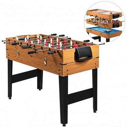 Picture of 3-In-1 Combo Game Table Soccer Billiard Slide Hockey