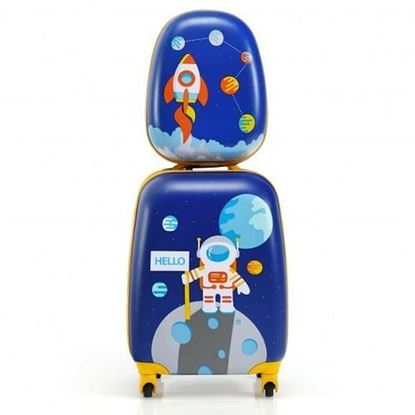 Picture of 2 Pieces Kids Luggage Set with Backpack and Suitcase for Travel