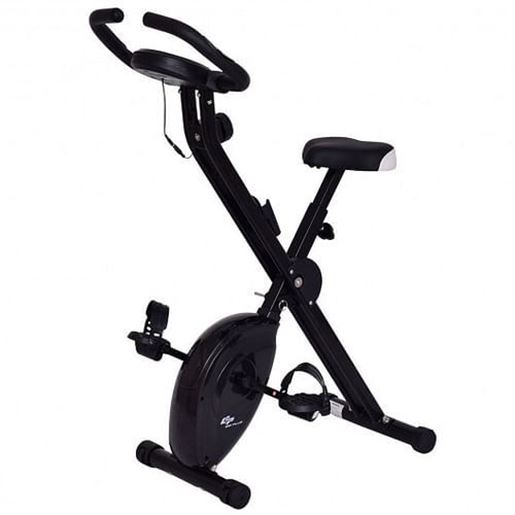 Picture of 45 Height Resistance Adjustable Folding Magnetic Exercise Bike-Black - Color: Black