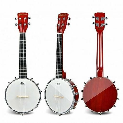 Picture of 24 Inch Sonart 4-String Banjo Ukulele with Remo Drumhead and Gig Bag