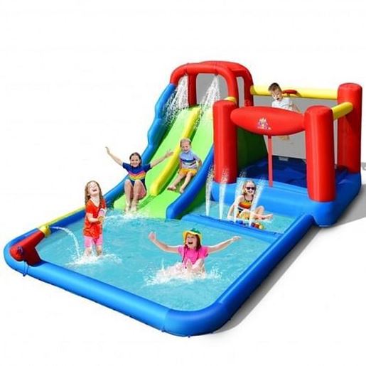 Picture of Inflatable Water Slide with Ocean Balls for Kids without Blower