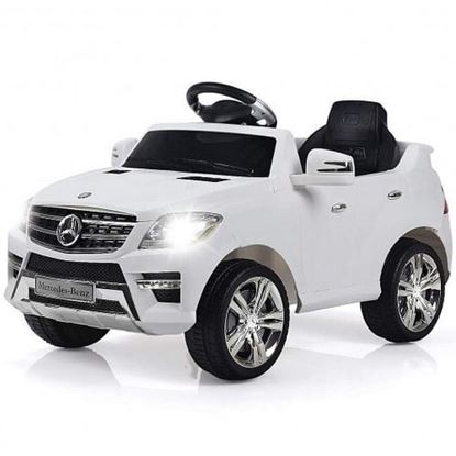 Picture of 6V Mercedes Benz Kids Ride on Car with MP3+RC-White - Color: White