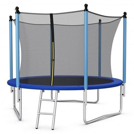 Изображение Outdoor Trampoline with Safety Closure Net-8 ft - Color: Blue - Size: 8 ft
