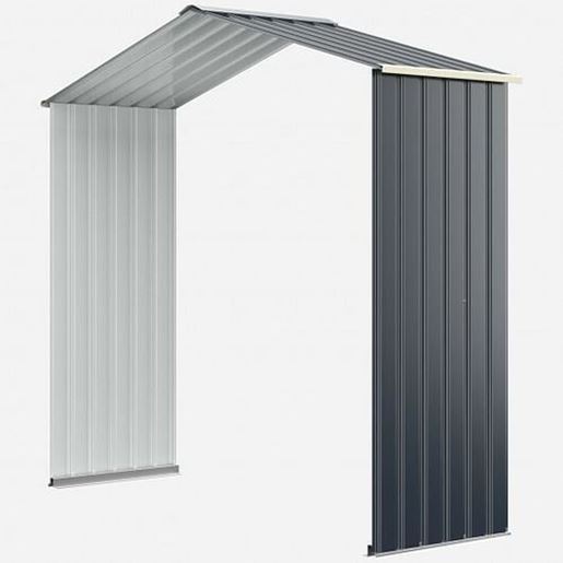 Изображение Outdoor Storage Shed Extension Kit for 7 Feet Shed Width - Color: Gray