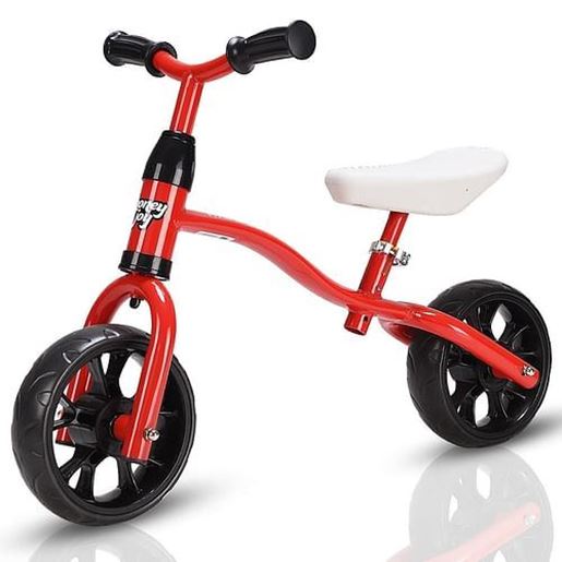 Picture of Adjustable No-Pedal Children Kids Balance Bike-Red - Color: Red