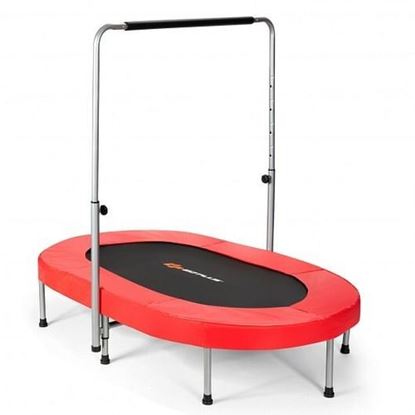 Picture of Foldable Double Mini Kids Fitness Rebounder Trampoline-Red - Color: Red