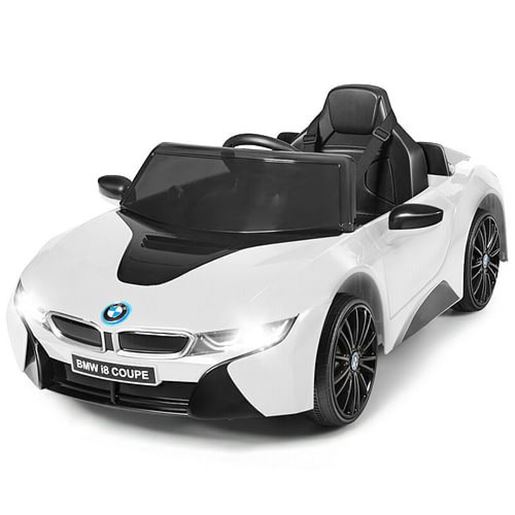 Picture of 12V Licensed BMW Kids Ride On Car with Remote Control-White - Color: White