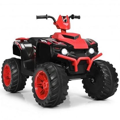 Picture of 12V Kids 4-Wheeler ATV Quad Ride On Car -Red - Color: Red