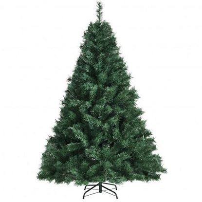 Picture of 5 Feet 410 Tips PVC Hinged Artificial Christmas Tree with Metal Stand - Color: Green - Size: 5 ft