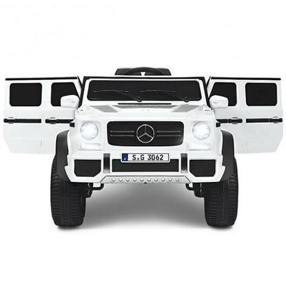 Picture of 12V Licensed Mercedes-Benz Kids Ride On Car-White - Color: White