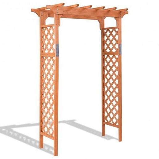 Picture of 7 ft Garden Wooden High Arbor Arch Plant Pergola