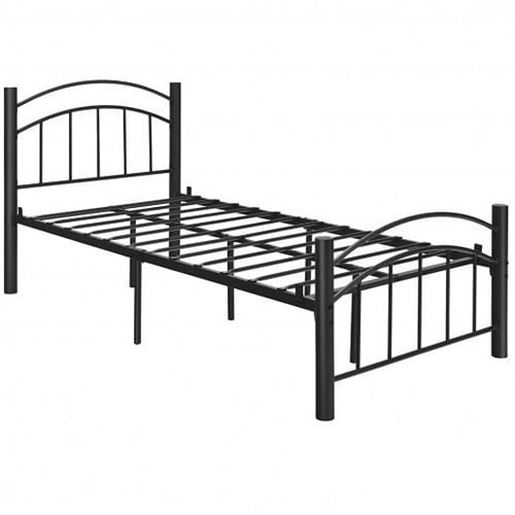 Picture of Modern Platform Bed with Headboard and Footboard-Twin size - Size: Twin Size