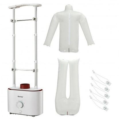 Picture of Inflatable Drying and Ironing Machine 1050W Automatic Garment Steamer-White - Color: White