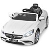 Picture of 12 V Mercedes-Benz S63 Licensed Kids Ride On Car-White - Color: White