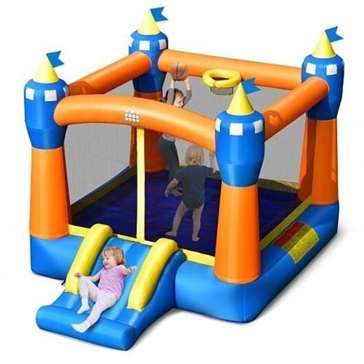 Picture of Kids Inflatable Bounce House Magic Castle with Large Jumping Area Without Blower