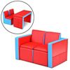 Изображение Multi-functional Kids Sofa Table Chair Set - Color: Red