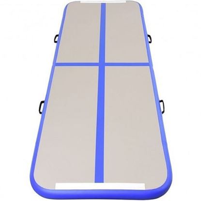 Picture of Air Track Inflatable Gymnastics Tumbling Floor Mats with Pump-Blue - Color: Blue