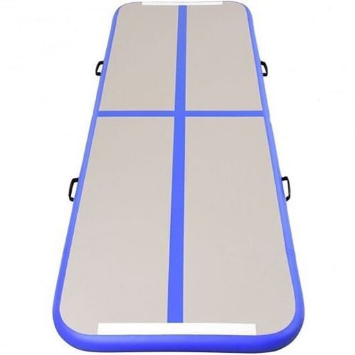 Picture of Air Track Inflatable Gymnastics Tumbling Floor Mats with Pump-Blue - Color: Blue