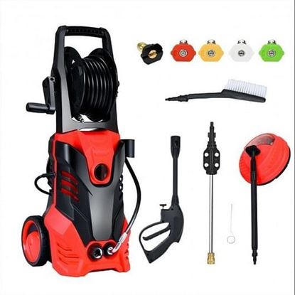 Picture of 3000 PSI Electric High Pressure Washer With Patio Cleaner -Red - Color: Red