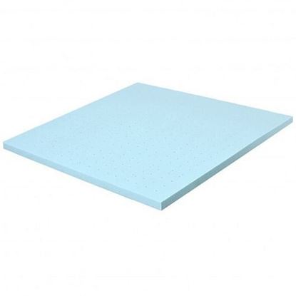 Picture of 4 Inch Gel Injection Memory Foam Mattress Top Ventilated Mattress Double Bed-Queen Size - Size: Queen Size