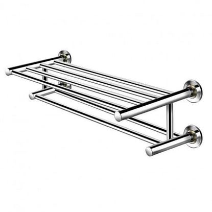 Picture of 24 Inch Wall Mounted Stainless Steel Towel Storage Rack with 2 Storage Tier