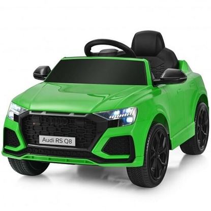 Picture of 12 V Licensed Audi Q8 Kids Cars to Drive with Remote Control-Green - Color: Green