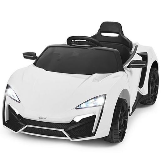 Picture of 12V 2.4G RC Electric Vehicle with Lights-White - Color: White