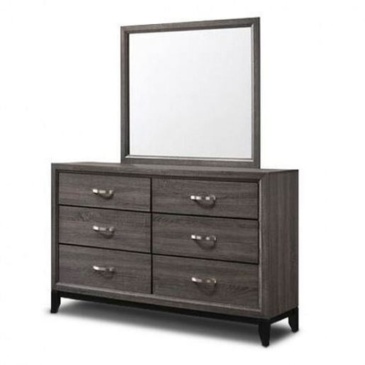 Picture of 6 Drawers Luxury Home Storage Dresser Mirror Set