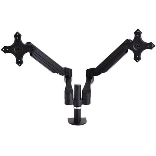 Picture of Dual LCD Monitor Spring Arms TV Bracket Desk Mount Stand 2 Screens - Color: Black