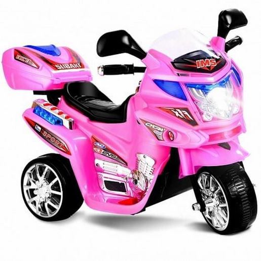 Picture of 20-day Presell 3 Wheel Kids Ride On Motorcycle 6V Battery Powered Electric Toy Power Bicyle New-pink - Color: Pink