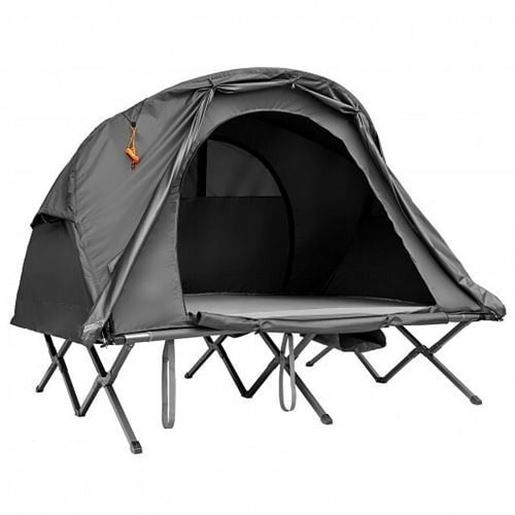 Picture of 2-Person Outdoor Camping Tent with External Cover-Gray - Color: Gray