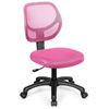 Foto de Low-back Computer Task Office Desk Chair with Swivel Casters-Pink - Color: Pink - Size: 24.5" x 24.5" x (33.5" - 37")