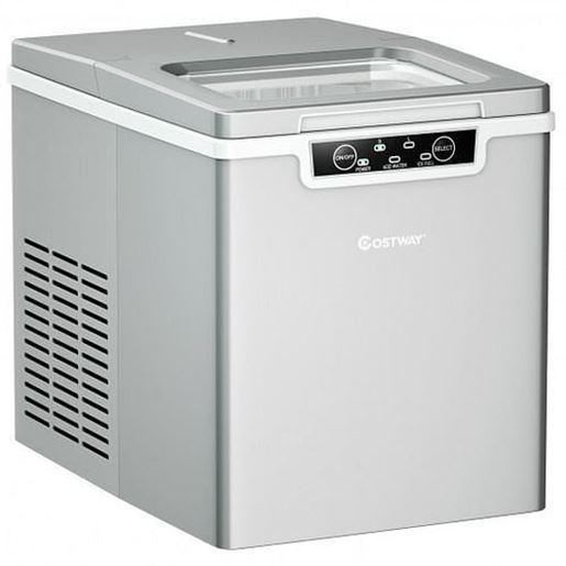 Picture of 26Lbs/24H Portable Ice Maker Machine Countertop   - Color: Silver