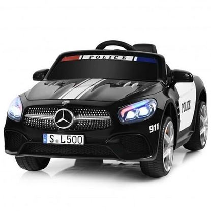 Picture of 12V Mercedes-Benz SL500 Licensed Kids Ride On Car with Remote Control-Black - Color: Black