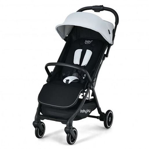 Picture of One-Hand Folding Portable Lightweight Baby Stroller with Aluminum Frame-Gray - Color: Gray