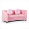 Picture of 2 Seat Kids Sofa Armrest Chair with Two Cloth Pillows